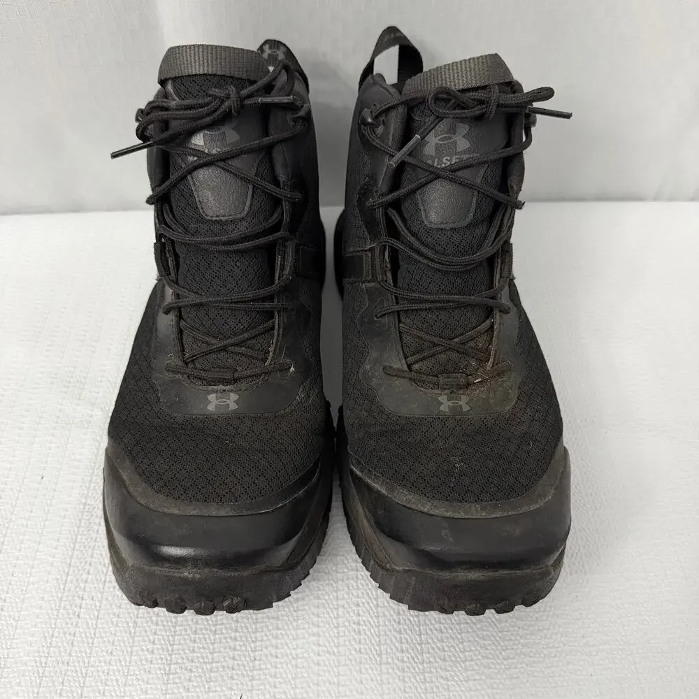 Under Armour Micro G Valsetz Mid Boots Mens 9.5 EE Black Tactical Lace Up